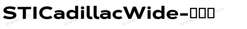 STICadillacWide字体转换