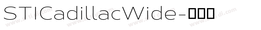STICadillacWide字体转换