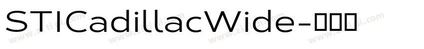 STICadillacWide字体转换