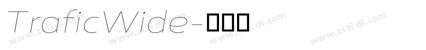 TraficWide字体转换