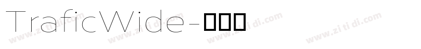 TraficWide字体转换