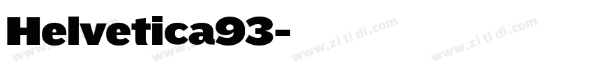 Helvetica93字体转换