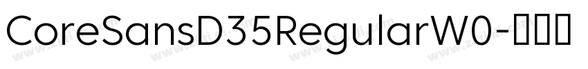 CoreSansD35RegularW0字体转换
