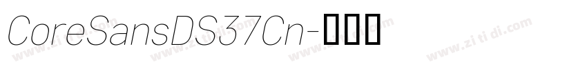 CoreSansDS37Cn字体转换