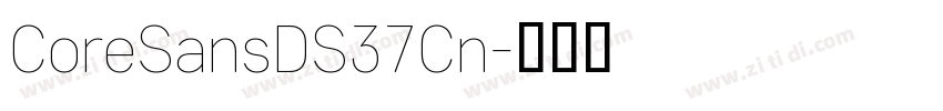 CoreSansDS37Cn字体转换