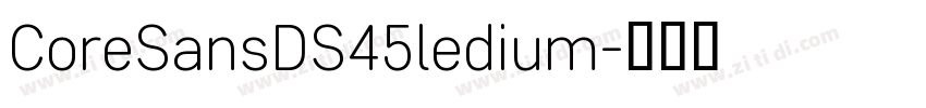 CoreSansDS45ledium字体转换