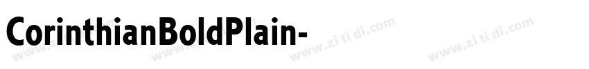 CorinthianBoldPlain字体转换
