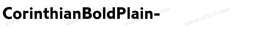 CorinthianBoldPlain字体转换