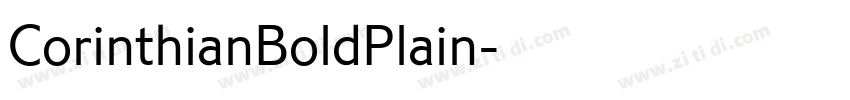 CorinthianBoldPlain字体转换