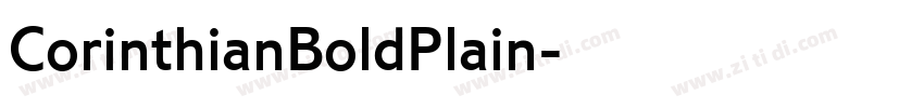 CorinthianBoldPlain字体转换