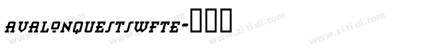 avalonquestswfte字体转换