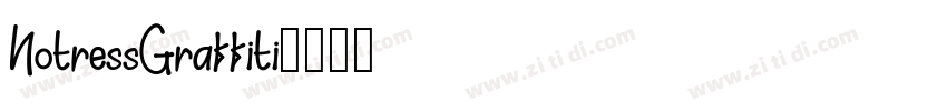 NotressGraffiti字体转换