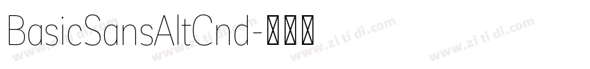 BasicSansAltCnd字体转换