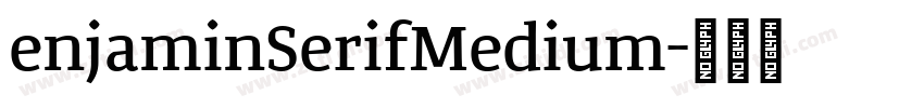 enjaminSerifMedium字体转换