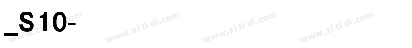 方正白体_S10字体转换