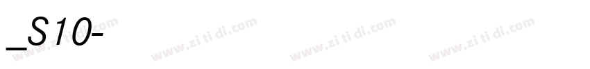 方正白体_S10字体转换