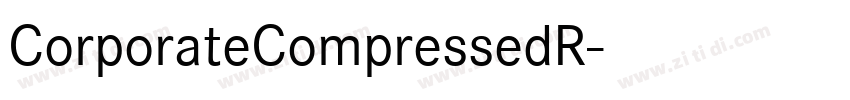 CorporateCompressedR字体转换