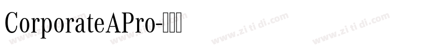 CorporateAPro字体转换