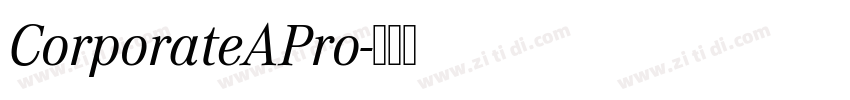 CorporateAPro字体转换