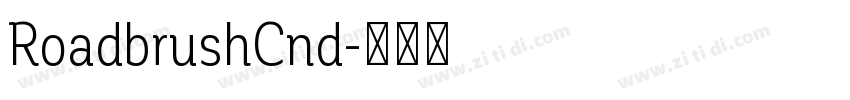 RoadbrushCnd字体转换