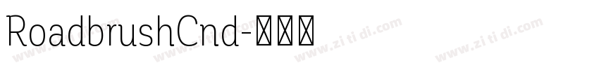 RoadbrushCnd字体转换