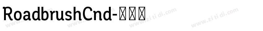 RoadbrushCnd字体转换
