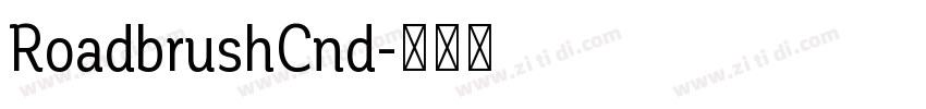 RoadbrushCnd字体转换
