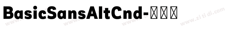 BasicSansAltCnd字体转换
