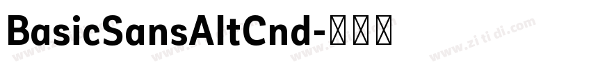 BasicSansAltCnd字体转换