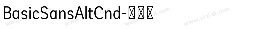 BasicSansAltCnd字体转换