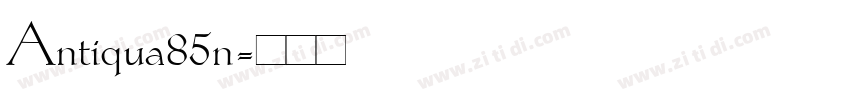 Antiqua85n字体转换