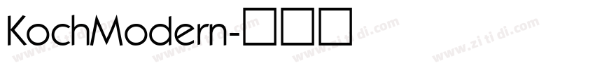 KochModern字体转换