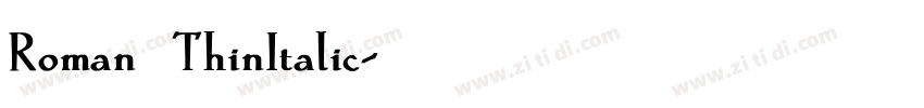Roman_ThinItalic字体转换 Roman_ThinItalic字体转换
