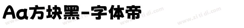 Aa方块黑字体转换