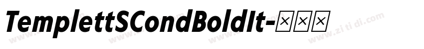 TemplettSCondBoldIt字体转换