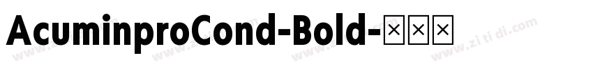 AcuminproCond-Bold字体转换