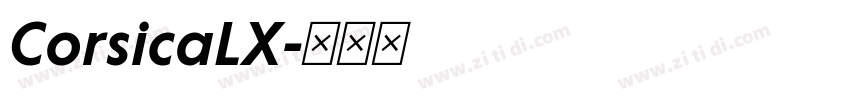 CorsicaLX字体转换
