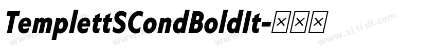 TemplettSCondBoldIt字体转换