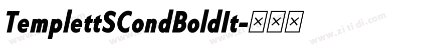 TemplettSCondBoldIt字体转换