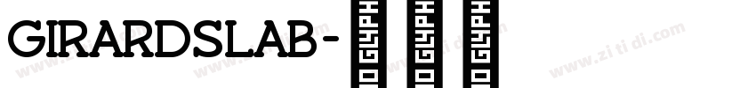 GirardSlab字体转换