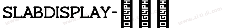 SlabDisplay字体转换