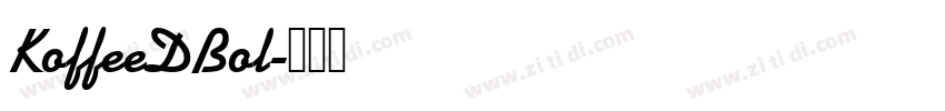 KoffeeDBol字体转换