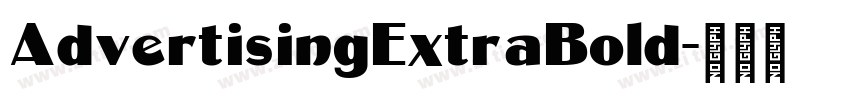 AdvertisingExtraBold字体转换