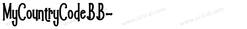 MyCountryCodeBB字体转换