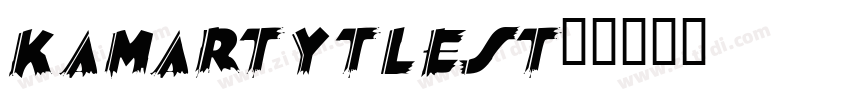 kamartytlest1字体转换
