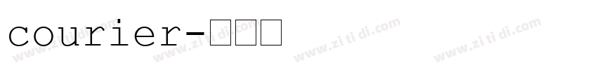 courier字体转换
