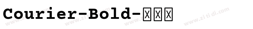 Courier-Bold字体转换