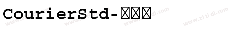 CourierStd字体转换