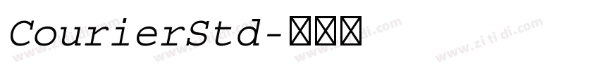 CourierStd字体转换