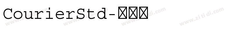 CourierStd字体转换